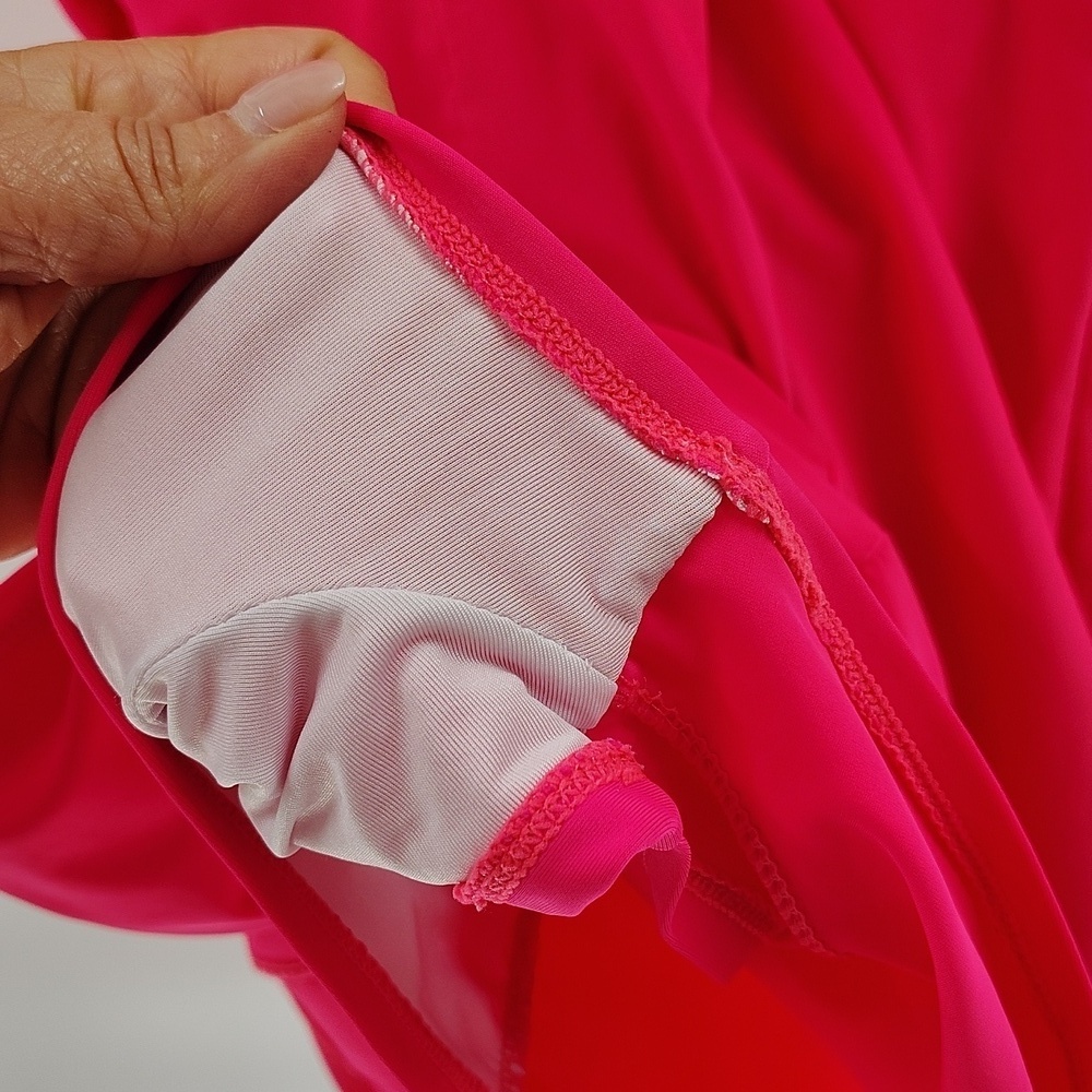 COCOPEAR Women's Elegant Crossover One Piece Swimdress Size XL Pink - Picture 6 of 8